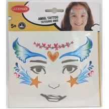 Tatouages visage Ange pas cher | Fiesta Factory