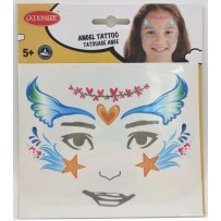 Tatouages visage Ange pas cher | Fiesta Factory