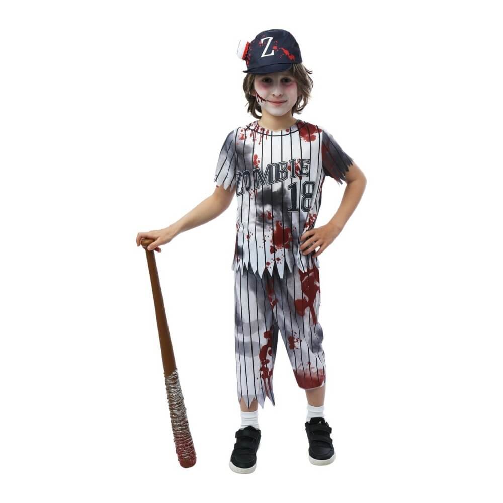 Costume zombie joueur de baseball enfant 5/6 ans | Fiesta Factory