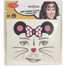Tatouages visage Souris douce pas cher | Fiesta Factory