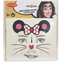Tatouages visage Souris douce pas cher | Fiesta Factory