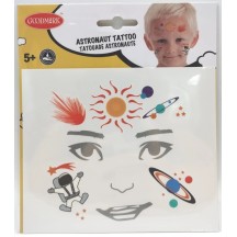 Tatouages visage Astronaute pas cher | Fiesta Factory