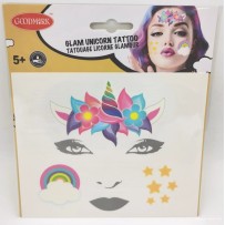 Tatouages visage Licorne pas cher | Fiesta Factory