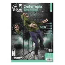 Zombie empalé animé sonore lumineux sur socle 140 cm Halloween | Fiesta Factory