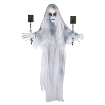 Fantôme enchaîné animé sonore lumineux à suspendre 130 cm | Fiesta Factory