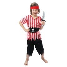 Costume pirate rouge enfant plusieurs tailles | Fiesta Factory