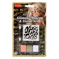 Kit Paillettes & Tatouage Léopard pas cher | Fiesta Factory à petit prix