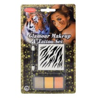 Kit de Tatouage et de Graisse Pailletée Tigre pas cher | Fiesta Factory à petit prix