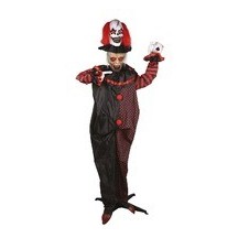 Automate clown double tête animé sonore lumineux 180 cm | Fiesta Factory