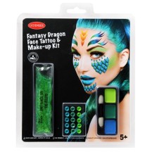 Kit de Maquillage & Tatouage Visage Dragon Fantastique pas cher | Fiesta Factory à petit prix