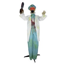Chirurgien animé avec tronçonneuse sonore lumineux 178 cm | Fiesta Factory
