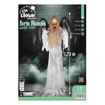 Furie blanche animée sonore lumineuse sur pied 170 cm | Fiesta Factory