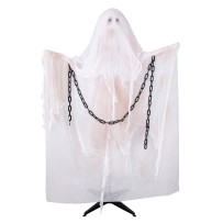 Fantôme animé sonore lumineux sur pied 168 cm Halloween | Fiesta Factory