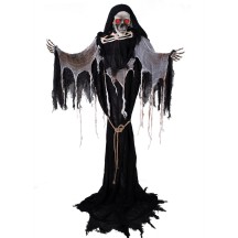 Faucheuse animée sonore lumineuse 163 cm décoration Halloween | Fiesta Factory