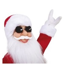 DJ Père Noël animé sonore 35 cm décoration Noël | Fiesta Factory