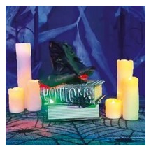 Chapeau de sorcière animé sonore lumineux 30 cm Halloween | Fiesta Factory