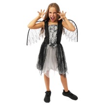 Costume ange déchu noir gris fille plusieurs tailles | Fiesta Factory