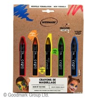 5 Crayons de Maquillage à Base d’Eau pas cher | Fiesta Factory à petit prix