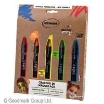 5 Crayons de Maquillage à Base d’Eau pas cher | Fiesta Factory à petit prix