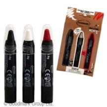 3 Crayons de Maquillage à Base d’Eau pas cher | Fiesta Factory à petit prix