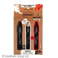 3 Crayons de Maquillage à Base d’Eau pas cher | Fiesta Factory à petit prix