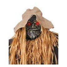 Épouvantail animé Halloween lumineux sonore sur socle 180 cm