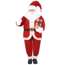 Père Noël animé lumineux sonore décoration Noël 180 cm