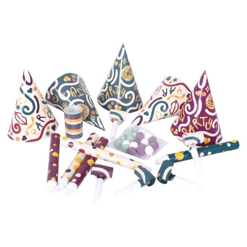 Kit Cotillons Multicolore – Sachet 5 Personnes - 23445 - Cotillons