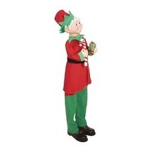 Lutin de Noël animé sonore décoration Noël 113 cm