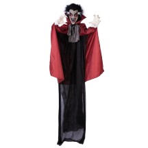Vampire animé Halloween à suspendre lumineux sonore 180 cm
