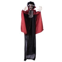 Vampire animé Halloween à suspendre lumineux sonore 180 cm