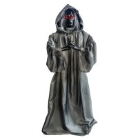 Prêtresse double visage animée Halloween lumineuse sonore 165 cm