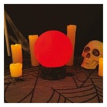 Boule de cristal Halloween lumineuse sonore 18 cm