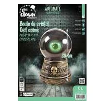 Boule de cristal œil animé Halloween lumineuse sonore 20 cm