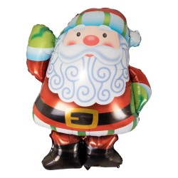 Ballon aluminium Noël – Père Noël – 57 x 70 cm – Air ou hélium - 19115 - Ballons aluminium