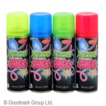Bombe fils serpentins néon 70 ml pas cher | Fiesta Factory