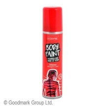 Spray couleur corps 75 ml couleurs assorties (à l’unité) -  - Accessoires de déguisement