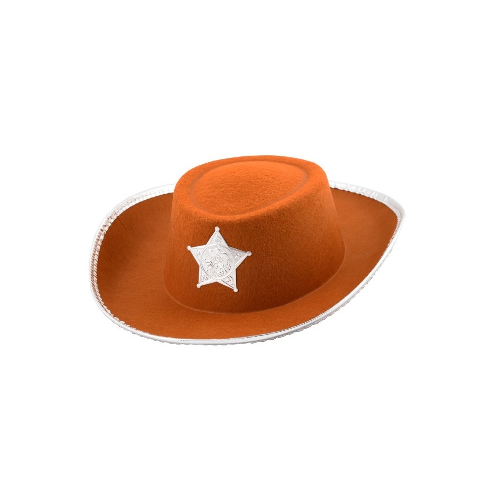 Chapeau cow-boy enfant marron pas cher | Fiesta Factory