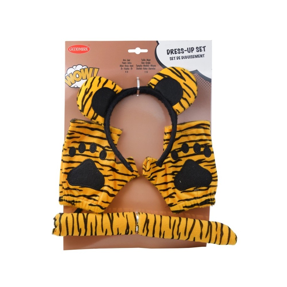 Set carnaval enfant tigre pas cher | Fiesta Factory