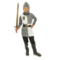 Costume Chevalier Enfant Pas Cher Gris – Déguisement Fiesta Factory