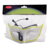 Masque néon yeux fluo pas cher blanc bleu rose | Fiesta Factory