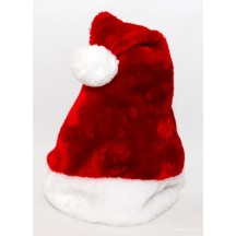 Bonnet de Noël peluche courte pas cher | Fiesta Factory
