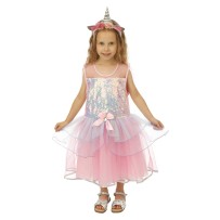 Costume Licorne Enfant Fille Rose Pas Cher – Déguisement Fiesta Factory