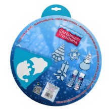 Roue pochoir Noël spray PVC pas cher | Fiesta Factory