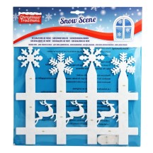Scène de neige LED clôture jardin pas cher | Fiesta Factory