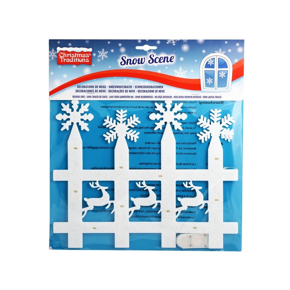 Scène de neige LED clôture jardin pas cher | Fiesta Factory