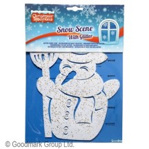 Décoration neige paillettes bonhomme de neige pas cher | Fiesta Factory