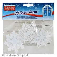 Décorations neige 3D flocons pas cher | Fiesta Factory