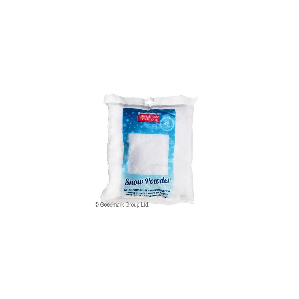 Poudre de neige artificielle 4L pas cher | Fiesta Factory