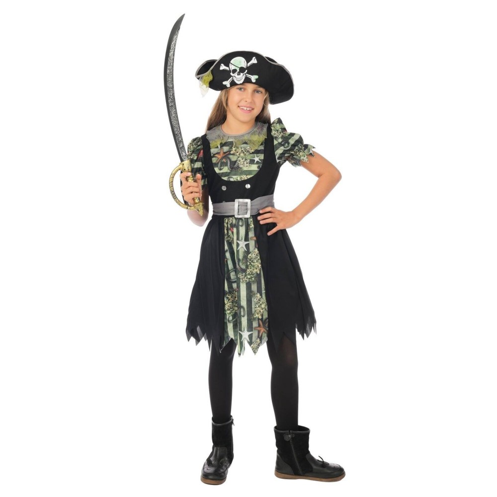 Costume Pirate Zombie Fille Pas Cher – Déguisement Halloween Fiesta Factory